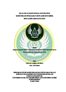 NILAI - NILAI DAKWAH DALAM STRATEGI KOMUNIKASI PEMASARAN ROTI JAHE DI ...